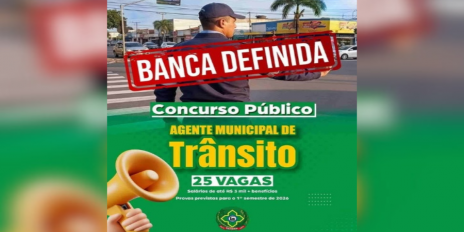 PREVISTOS: Concurso em Vilhena define banca organizadora para vagas de Agente de Trânsito