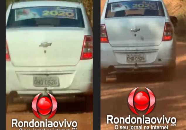 VÍDEO: Carro com adesivo de candidato é flagrado descartando santinhos em estrada