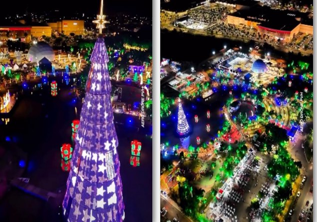FESTA ILUMINADA: Último dia do Natal Luz reúne programação especial e sorteio de motocicleta em Porto Velho