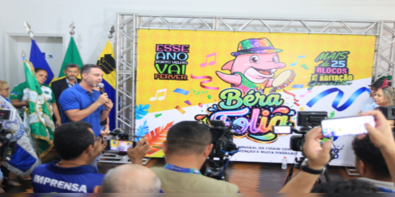 BÉRA FOLIA: Programação oficial e identidade visual do Carnaval 2026 são apresentadas em PVH