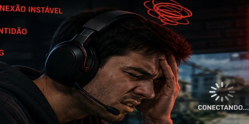 PING ALTO: Por que gamers competitivos culpam a instabilidade e não a própria mira
