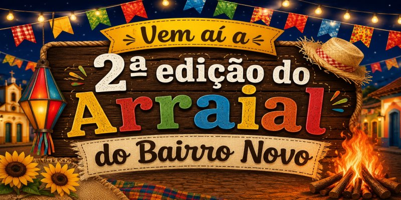 CULTURA LOCAL: Bairro Novo celebra tradição com 2ª edição do Arraial